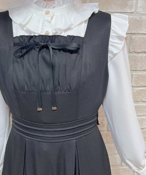 axes femme POETIQUE ワンピース バックリボンフリルJSK : ZOZOTOWN