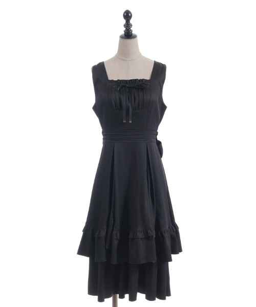 axes femme POETIQUE ワンピース バックリボンフリルJSK : ZOZOTOWN