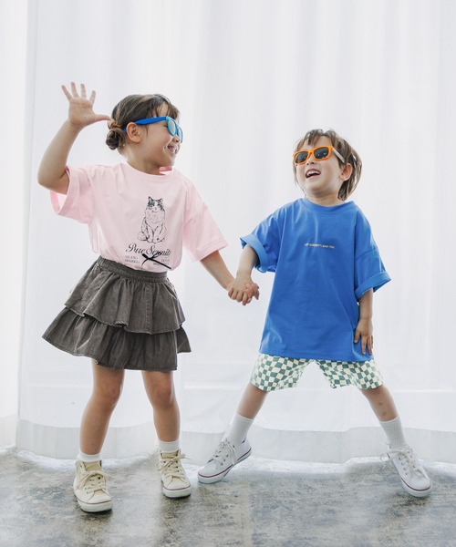 デニムフリルスカート 新品タグ付き GLOBAL WORK（グローバルワーク） スカート インナー付きデニムフリル