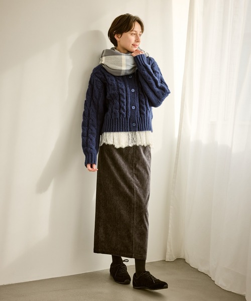 ROPE' PICNIC（ロペ ピクニック） カーディガン ケーブルニット