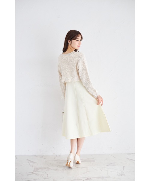 たこ　ワンピースとボレロ tocco closet（トッコ クローゼット） ワンピース リボン付きニット