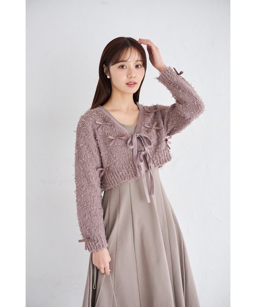 tocco closet（トッコ クローゼット） ワンピース リボン付きニット