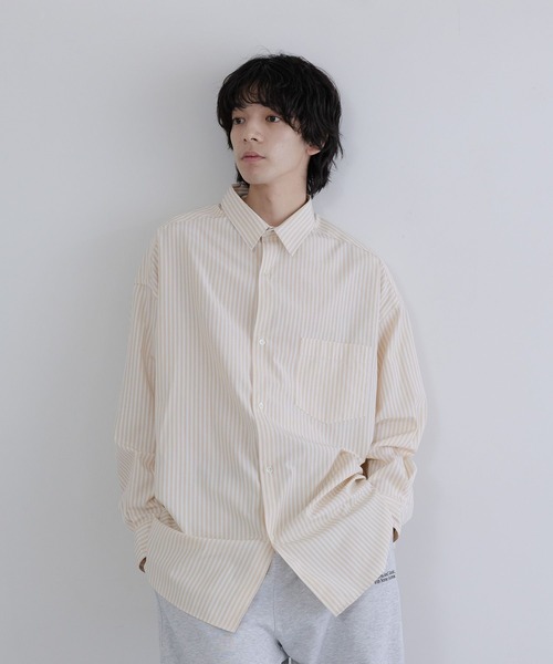 LOWRYS FARM（ローリーズファーム） シャツ 「LFM(U)」BROADストライプ