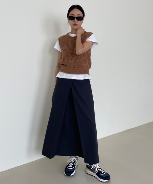 「Didot.showroom」 ニットベスト FREE キャメル レディース_画像8