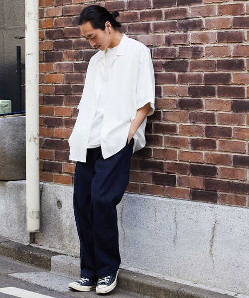 「FREAK'S STORE」 半袖シャツ LARGE ブラウン メンズ_画像2