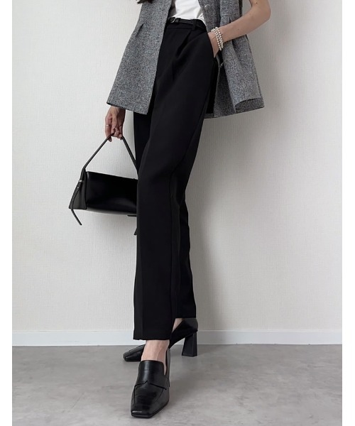 「Re:EDIT」 パンツ X-LARGE チャコールグレー レディース_画像5