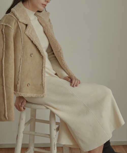 「ACYM」 長袖ワンピース FREE ブラック レディース_画像3