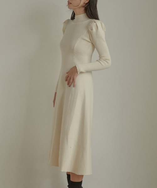 「ACYM」 長袖ワンピース FREE ブラック レディース_画像5