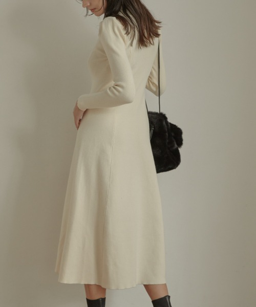 「ACYM」 長袖ワンピース FREE ブラック レディース_画像7