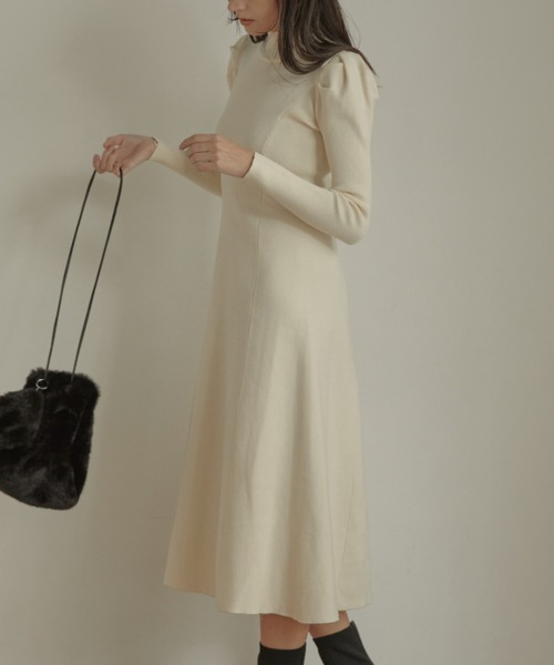 「ACYM」 長袖ワンピース FREE ブラック レディース_画像8