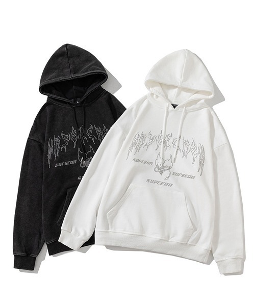 「Ressaca」 プルオーバーパーカー L ブラック メンズ_画像6