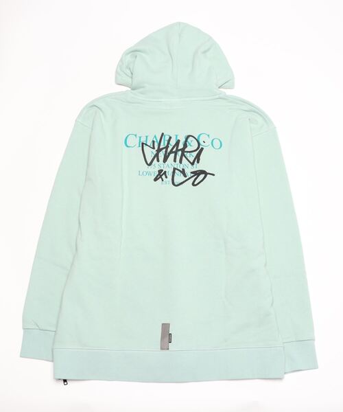 「CHARI&CO」 プルオーバーパーカー LARGE ライトグリーン メンズ_画像2