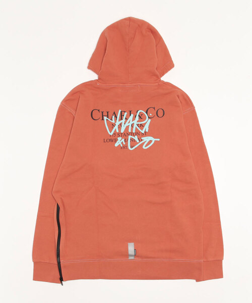 「CHARI&CO」 プルオーバーパーカー LARGE ライトグリーン メンズ_画像4