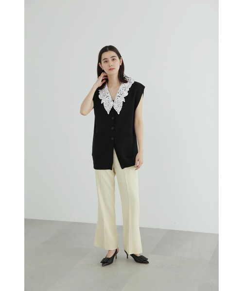 「JILL STUART」 ニットベスト FREE パープル レディース_画像5