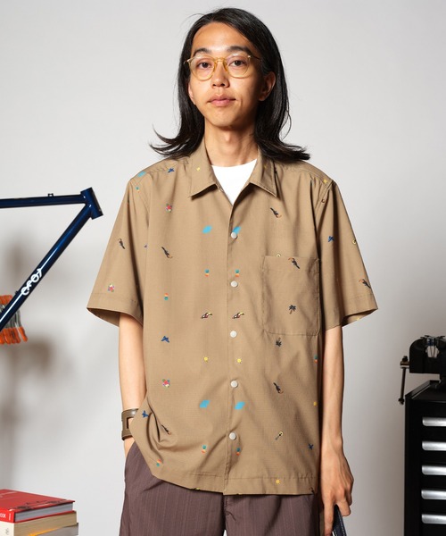 narifuri（ナリフリ） シャツ メッシュ半袖シャツ メンズ レディース 