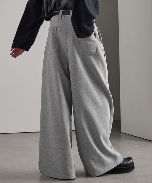 cussil（クシル） ワイドパンツ スウェットパンツ ジャージ 「cussil
