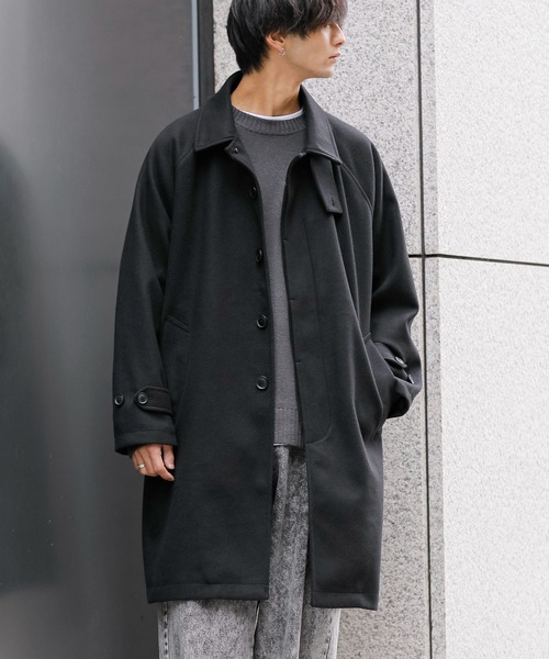 「ADMIX/ATELIER SAB MEN」 ステンカラーコート M ダークグレー メンズ_画像3