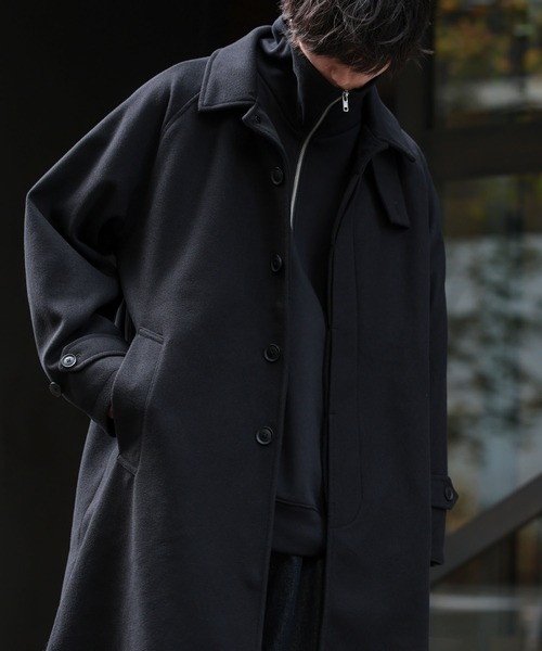 「ADMIX/ATELIER SAB MEN」 ステンカラーコート M ダークグレー メンズ_画像5