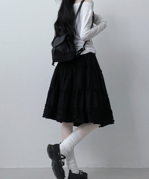 スカート フリル ティアード フレアスカート : ZOZOTOWN Yahoo!店