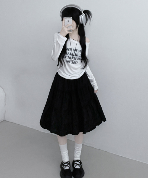 スカート フリル ティアード フレアスカート : ZOZOTOWN Yahoo!店