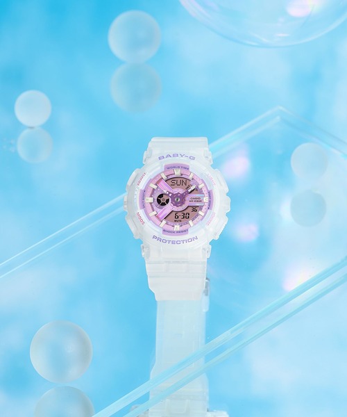 BABY-G 腕時計 BA-110シリーズ / BA-110PS-7AJF レディース : ZOZOTOWN