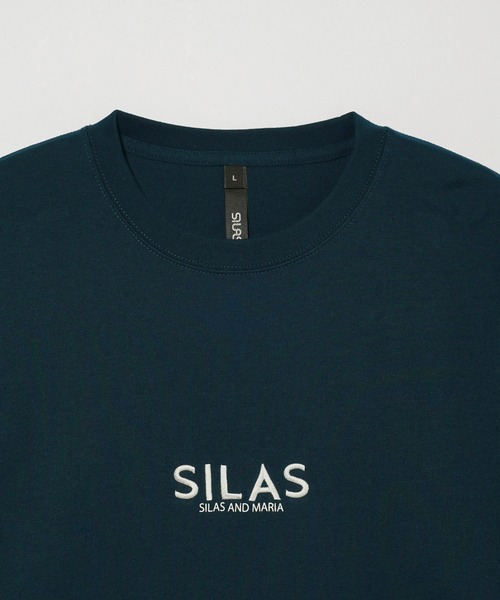 「SILAS」 長袖Tシャツ M ネイビー メンズ_画像6