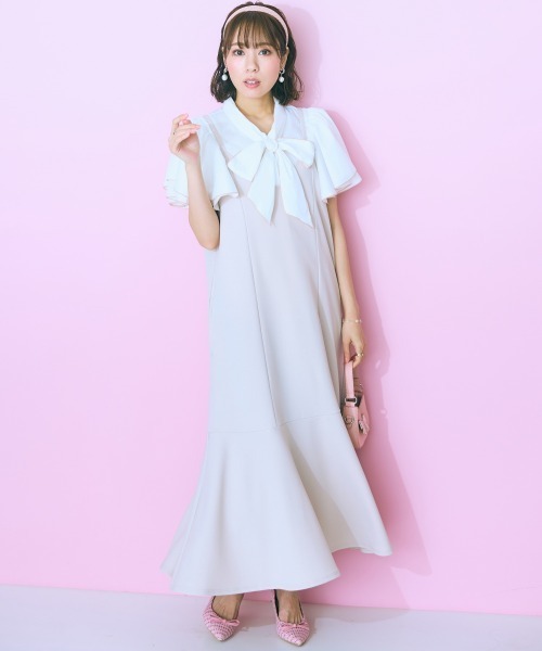 「marun」 半袖ブラウス L グレー レディース_画像4
