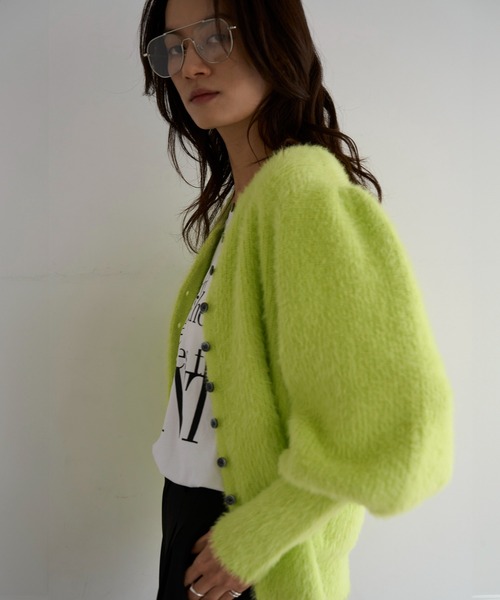 「meilmada」 カーディガン FREE チャコールグレー レディース_画像8