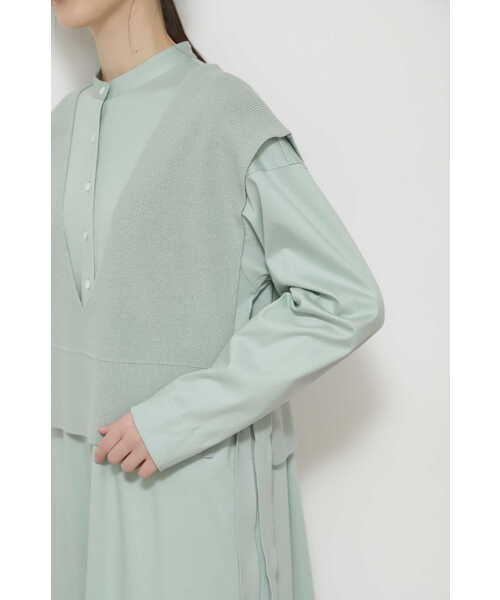 「human woman」 コンビワンピース MEDIUM カーキ レディースの画像