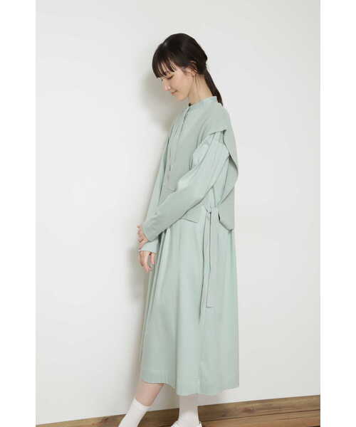 「human woman」 コンビワンピース MEDIUM カーキ レディースの画像