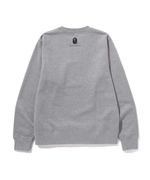 限定価格❗️ A BATHING APE カレッジロゴ　スウェット　刺繍　グレー A BATHING APE（アベイシングエイプ） トレーナー スウェット GO APE