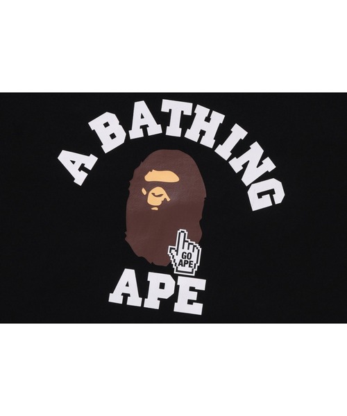 トレーナー スウェット GO APE POINTER COLLEGE CREWNECK BAPEC メンズ レディースの画像