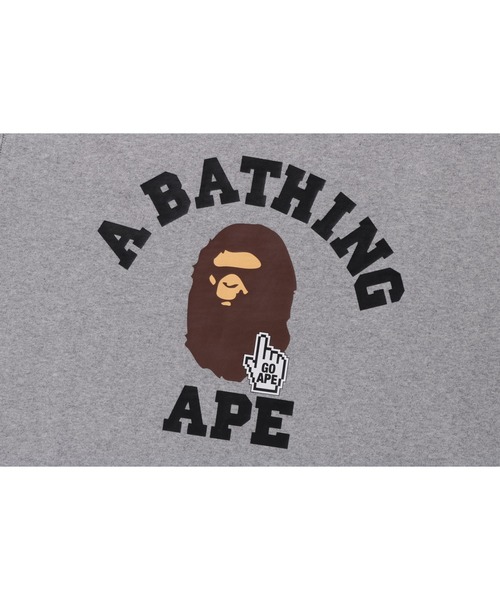 トレーナー スウェット GO APE POINTER COLLEGE CREWNECK BAPEC メンズ レディースの画像