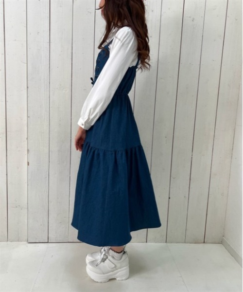 「axes femme POETIQUE」 キャミソールワンピース MEDIUM キナリ レディース_画像2
