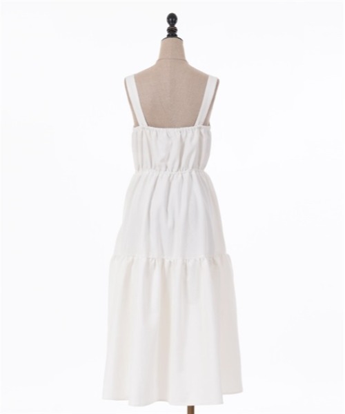 「axes femme POETIQUE」 キャミソールワンピース MEDIUM キナリ レディース_画像6