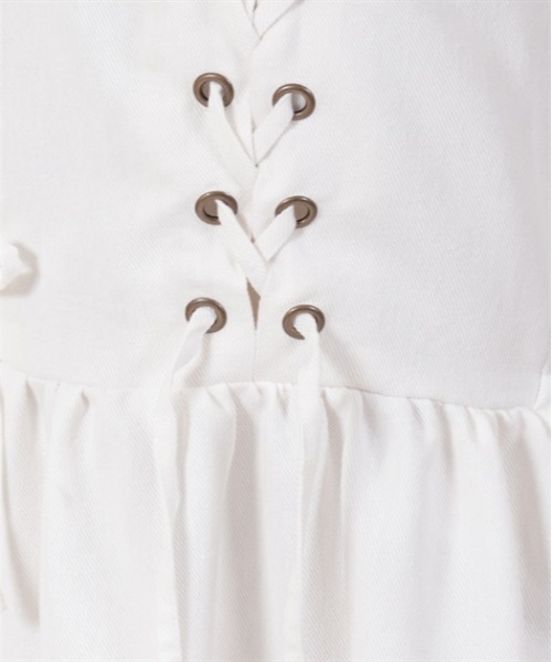 「axes femme POETIQUE」 キャミソールワンピース MEDIUM キナリ レディース_画像9