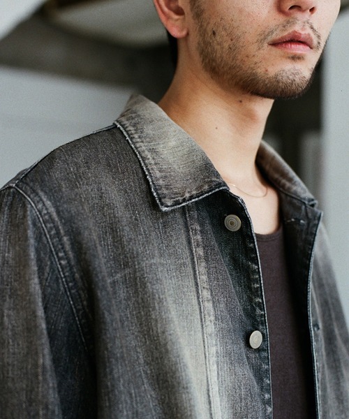 LIDnM（リドム） ブルゾン アウター Fog Washed Chore Jacket メンズ