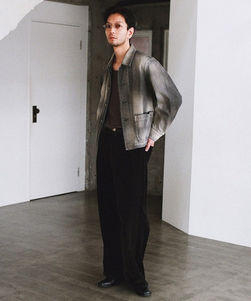 LIDnM（リドム） ブルゾン アウター Fog Washed Chore Jacket メンズ