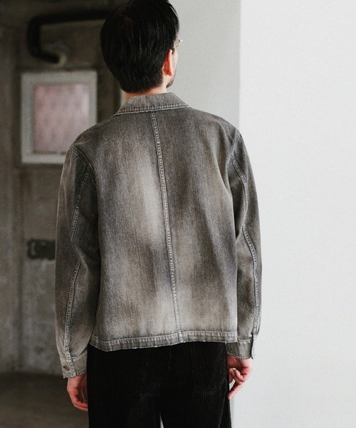 LIDnM（リドム） ブルゾン アウター Fog Washed Chore Jacket メンズ