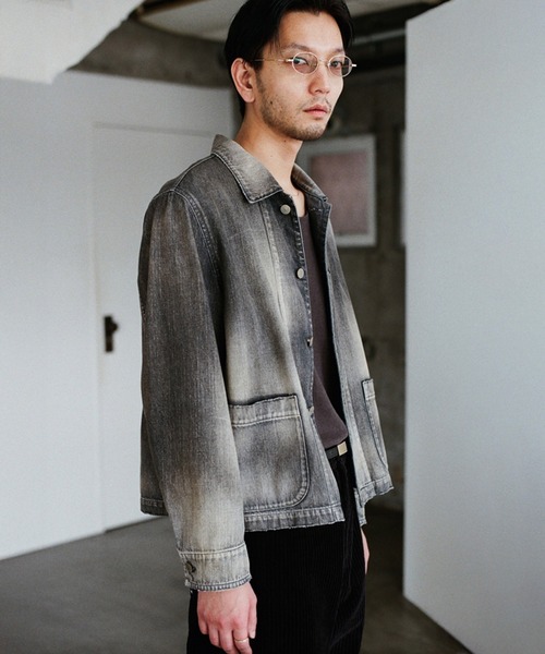 ブルゾン アウター Fog Washed Chore Jacket メンズの画像