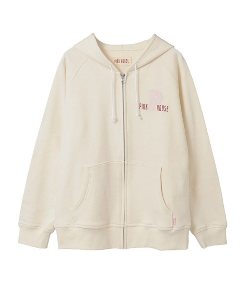PINK HOUSE ピンクハウス フーディー ジャケット パーカー PINK HOUSE（ピンクハウス） パーカー Pロゴ＆ネームワッペン使い
