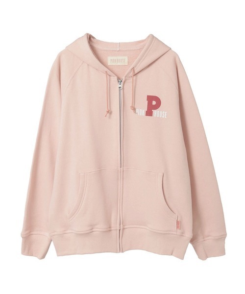 PINK HOUSE ピンクハウス フーディー ジャケット パーカー PINK HOUSE（ピンクハウス） パーカー Pロゴ＆ネームワッペン使い