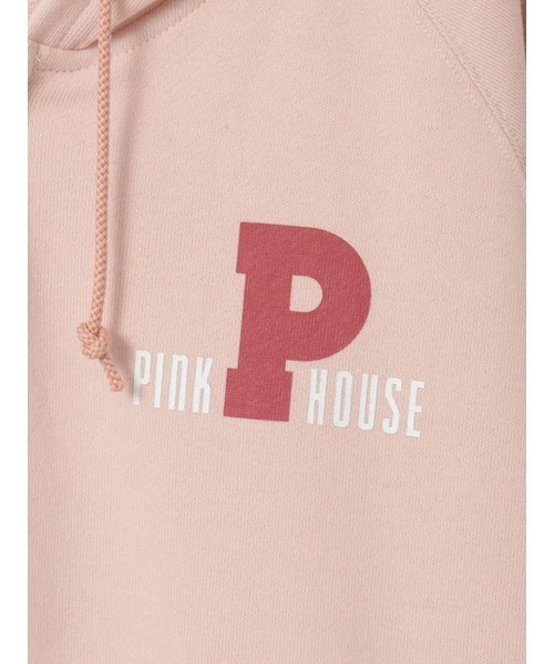 PINK HOUSE（ピンクハウス） パーカー Pロゴ＆ネームワッペン使い