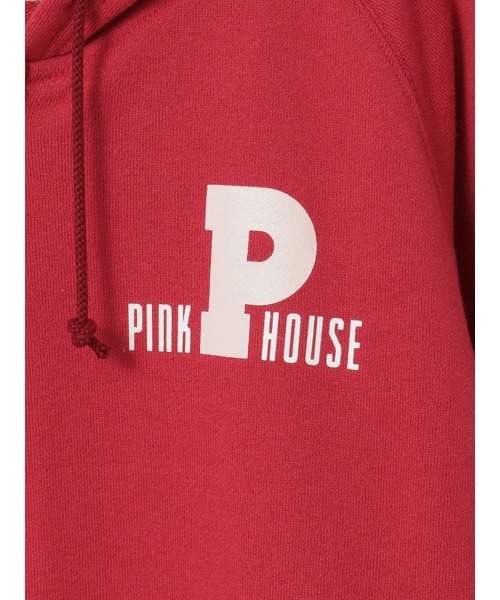 PINK HOUSE（ピンクハウス） パーカー Pロゴ＆ネームワッペン使い