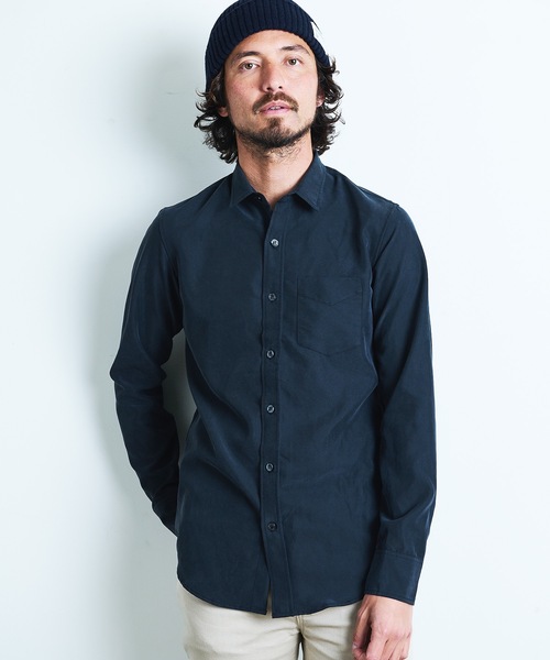 「Magine」 長袖シャツ 44 オリーブ メンズ_画像2