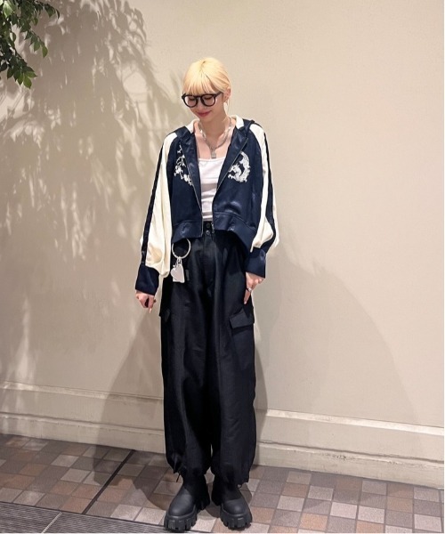 「JEANASIS」 スカジャン FREE レッド系その他 レディースの画像