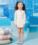 水着 「UVカット」総柄 長袖ワンピース水着 ...の詳細画像2