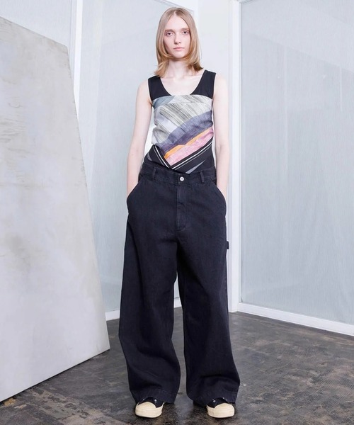VOAAOV（ヴォアーブ） ワイドパンツ ジーンズ 「VOAAOV」BLACK DENIM