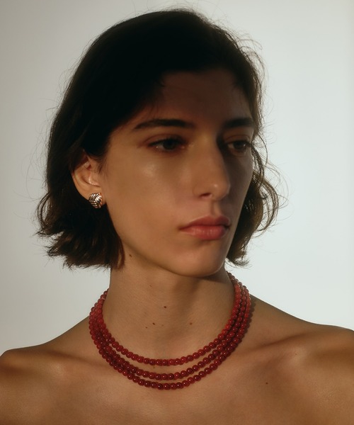 ネックレス 「IRIS 47」fabiana red agate necklace/ファビアナ レッドアゲート ネックレス VSJ7 レディースの画像