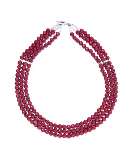 ネックレス 「IRIS 47」fabiana red agate necklace/ファビアナ レッドアゲート ネックレス VSJ7 レディースの画像